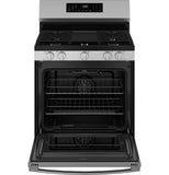 GE APPLIANCES GGF600AVSS GE(R) 30" Free-Standing Gas Convection Range with No Preheat Air Fry and EasyWash(TM) Oven Tray - GGF600AVSS-KT