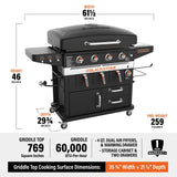 Blackstone - 36" Griddle W/ Air Fryer, Cabinet & Cover - 1923