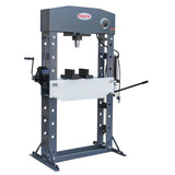 KAKA INDUSTRIAL HP-50P Air/Hand Operated H-Frame Press，Air/Hydraulic Shop Press，50 ton Frame Capacity, 7 in Stroke - 182123