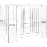 Nursery Works Vetro Mini Crib with Pure Core Mini Crib Mattress