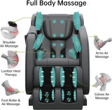 Real Relax MM350 Massage Chair Black - US-B02257A1+B02257A2
