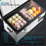 BODEGAcooler 45Quart/42L AL42 Dual Zone Portable Car Fridge - BG-AL42