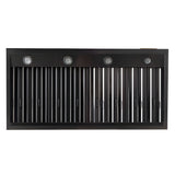 Kucht Professional 48" Under Cabinet Range Hood 1,200 CFM in Titanium Stainless Steel - KRH483A