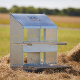 Brower 404B Galvanized Steel 4 Hole 20 Bird Nest Chicken Brooding Box 4 Pack - 265815