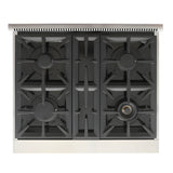 Kucht Professional 30" 4.2 cu. ft. Natural Gas Range in Black with Silver Accents - KFX300-BK
