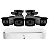 Lorex 8-Channel Fusion NVR System with Four 4K 8MP IP Cameras Security Surveillance System New N4K2-84BB