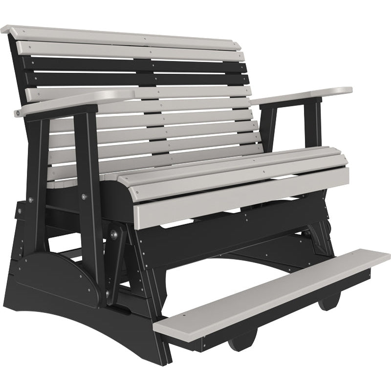 LuxCraft 4' Plain Balcony Glider - 4PPBAGCHB
