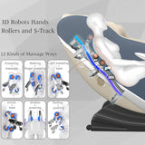 Real Relax SS02  Massage Chair Blue - US-B00450B1NEW