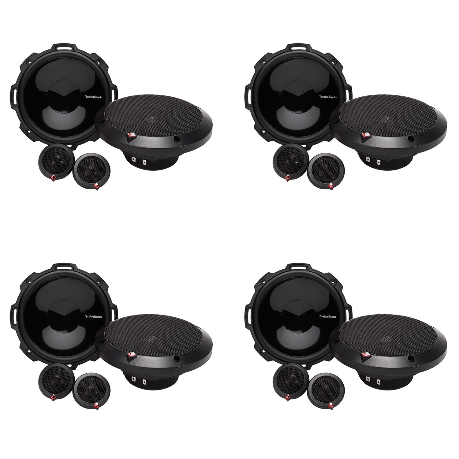 2 Rockford Fosgate 6.75" 120W 2-Way Car Audio Component Speakers System 4 Pack - 194049