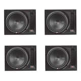 Rockford Fosgate Punch 12" 800W 1-Ohm Single Loaded Vented Enclosure 4 Pack - 194227