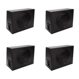 New Rockford Fosgate 12" 300 W Single Powered Subwoofer Sub Enclosure 4 Pack - 193511
