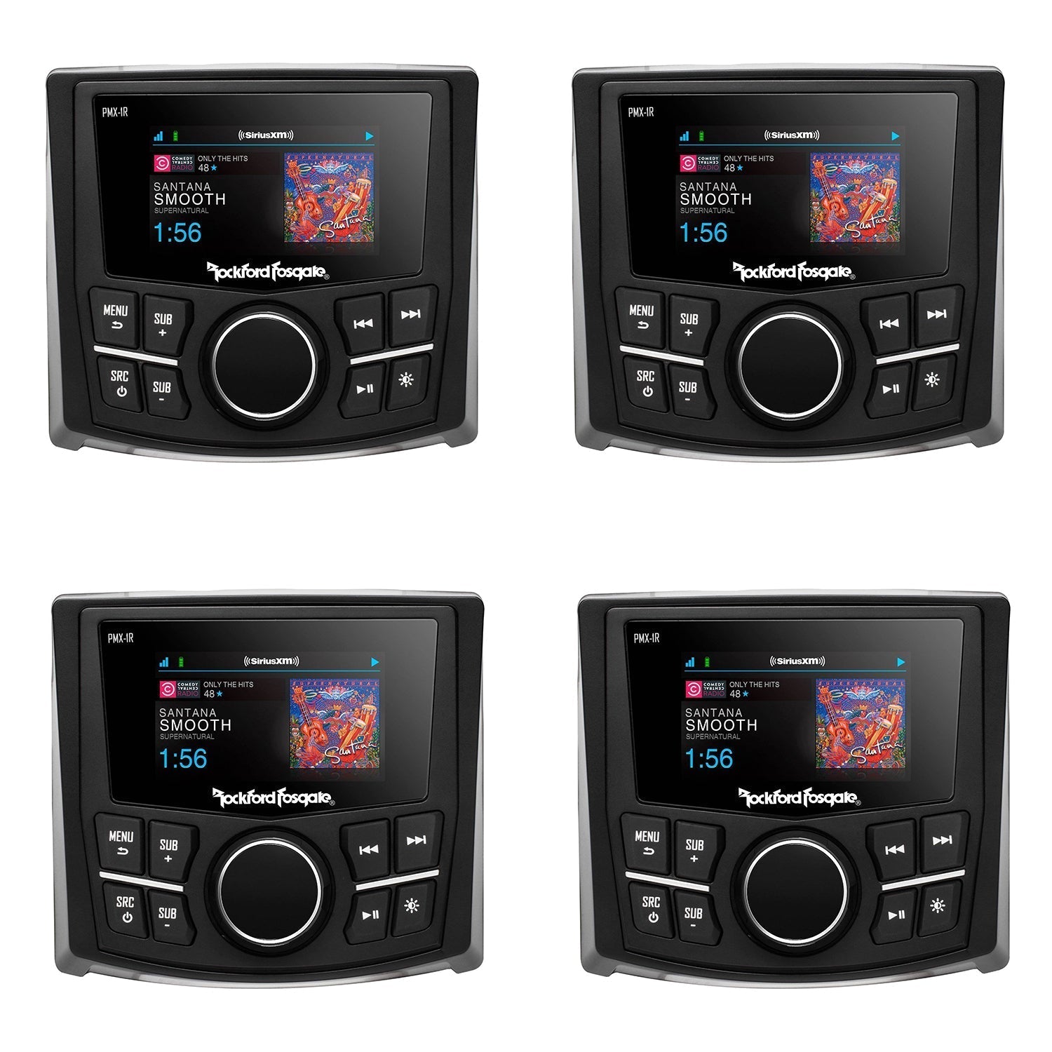 Rockford Fosgate PMX-1R Punch Marine Wired Remote Control 2.7 Inch 4 Pack - 194463