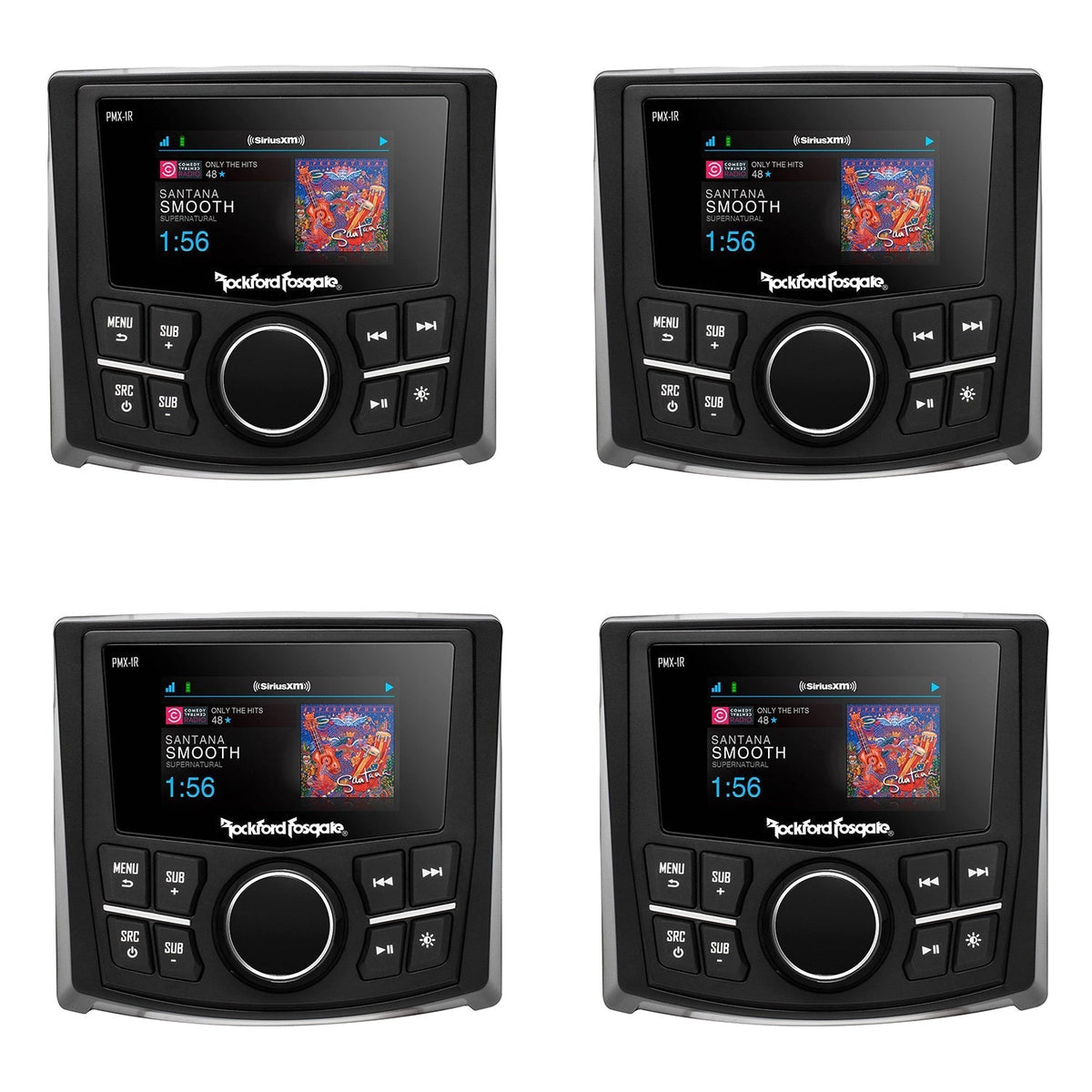 Rockford Fosgate PMX-1R Punch Marine Wired Remote Control 2.7 Inch 4 Pack - 194463