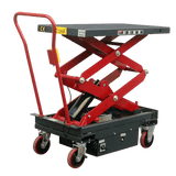 Pake Handling Tools DC Powered Double Scissor Lift Table 2000 lb Capacity 39.75 x 20.5" 19.5 - 57" Height New - PAKLT10