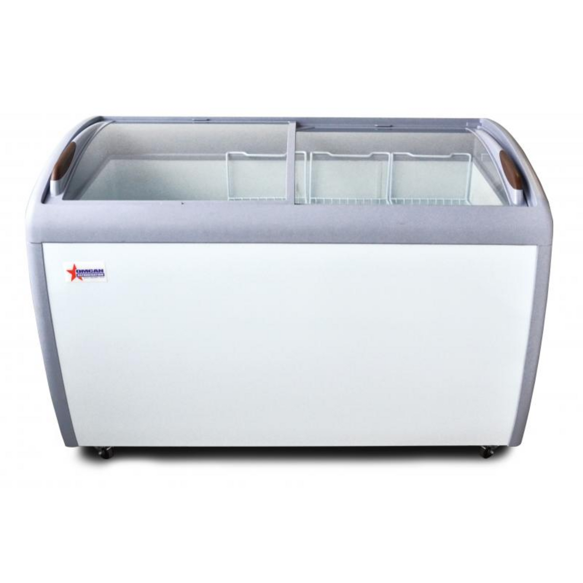 Chef AAA Commercial 50" Glass Door Frozen Food or Ice Cream Chest Freezer Display - FR-CN-1245