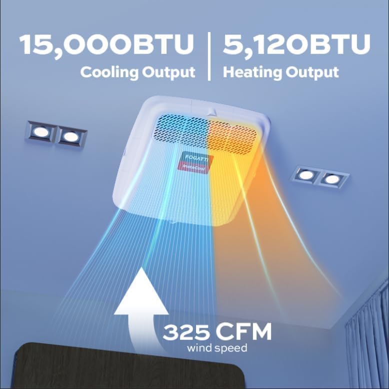 Fogatti InstaCool 150P II RV Rooftop Air Conditioner and Heater 15,000 BTU 115V New - FAA150WD