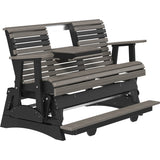 LuxCraft 5' Plain Balcony Glider - 5PPBAGCHB