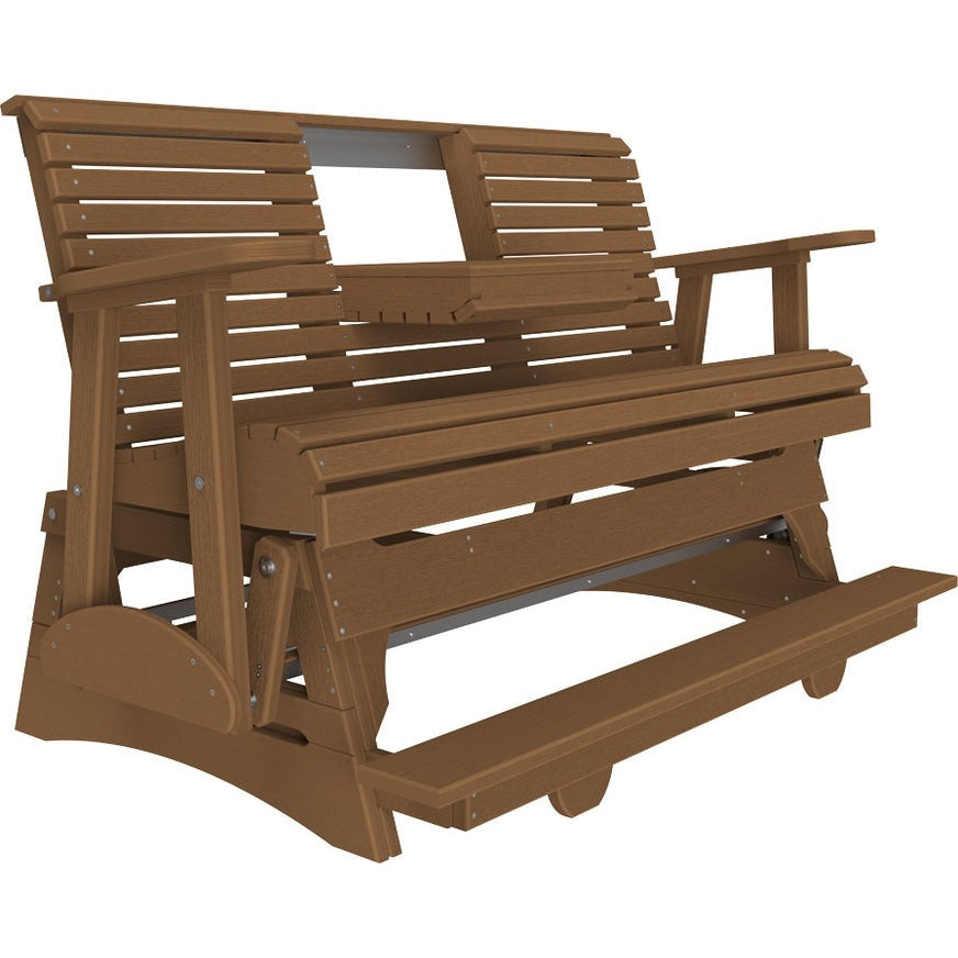LuxCraft 5' Plain Balcony Glider - 5PPBAGCHB