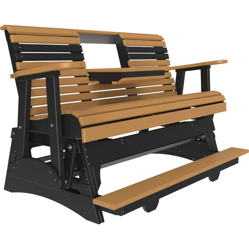 LuxCraft 5' Plain Balcony Glider - 5PPBAGCHB
