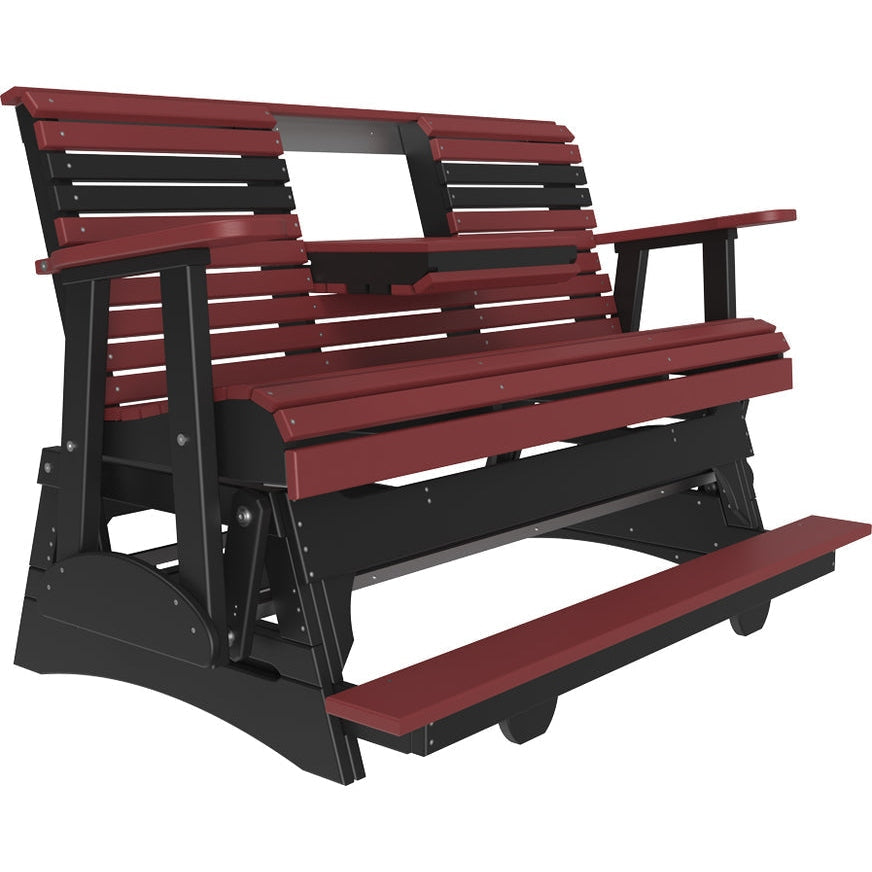 LuxCraft 5' Plain Balcony Glider - 5PPBAGCHB