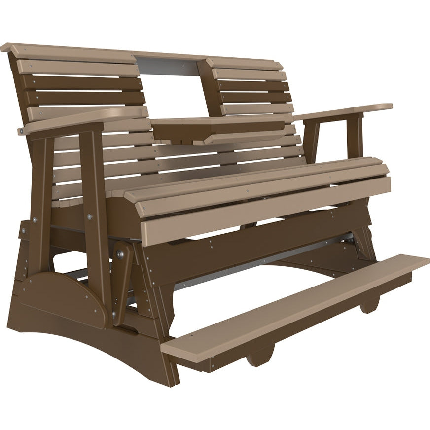 LuxCraft 5' Plain Balcony Glider - 5PPBAGCHB
