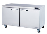 Blue Air  60" Wide 2 Door Undercounter Freezer - BLUF60-HC