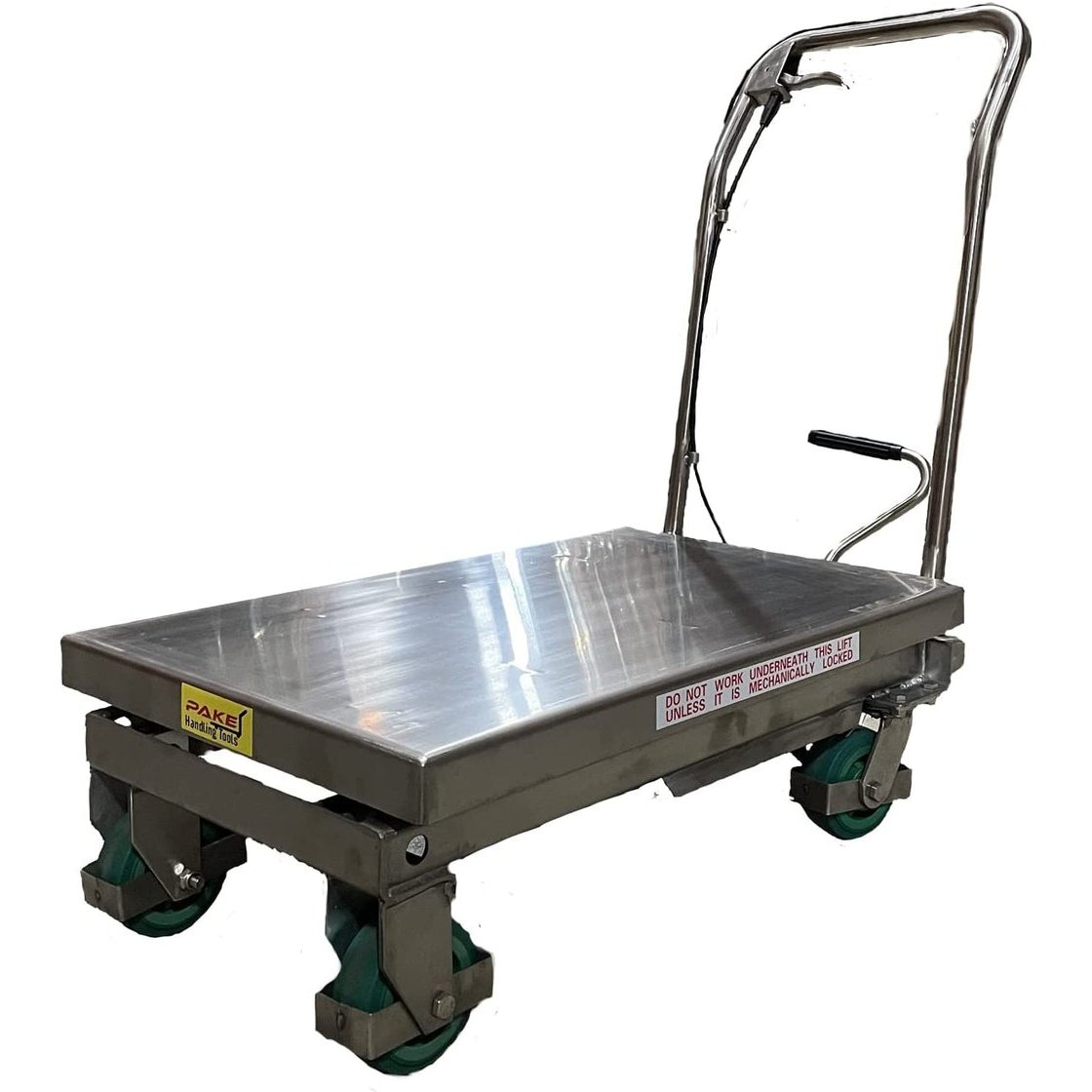 Pake Handling Tools Stainless Scissor Lift Table 550lb Capacity 32.5" x 19.75" Platform New - PAKLT03