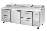 Blue Air  | 93" Wide 4 Drawer Pizza Prep Table - BAPP93-D4LR-HC