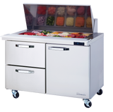 Blue Air | 48" Wide 2 Drawer Mega Top Sandwich Prep Table - BLMT48-D2R-HC