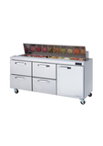 Blue Air  72" Wide 4 Drawer Sandwich Prep Table - BLPT72-D4LM-HC