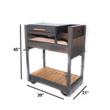 Tromen 39 Inch Freestanding Open Fire Argentine Grill - CRIOLLA