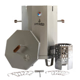 Grill Brothers BBQ Stainless Steel Charcoal Smoker Grill Barrel Large - BAR.GRAN