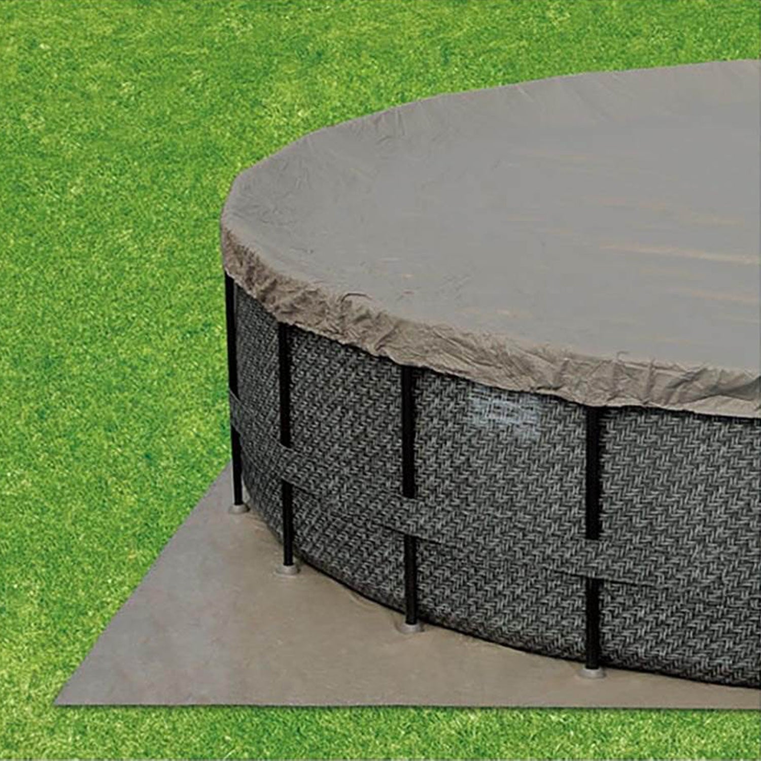 Summer Waves P4A01648B Elite 16ft x 48in Above Ground Frame Swimming Pool Set - 253235