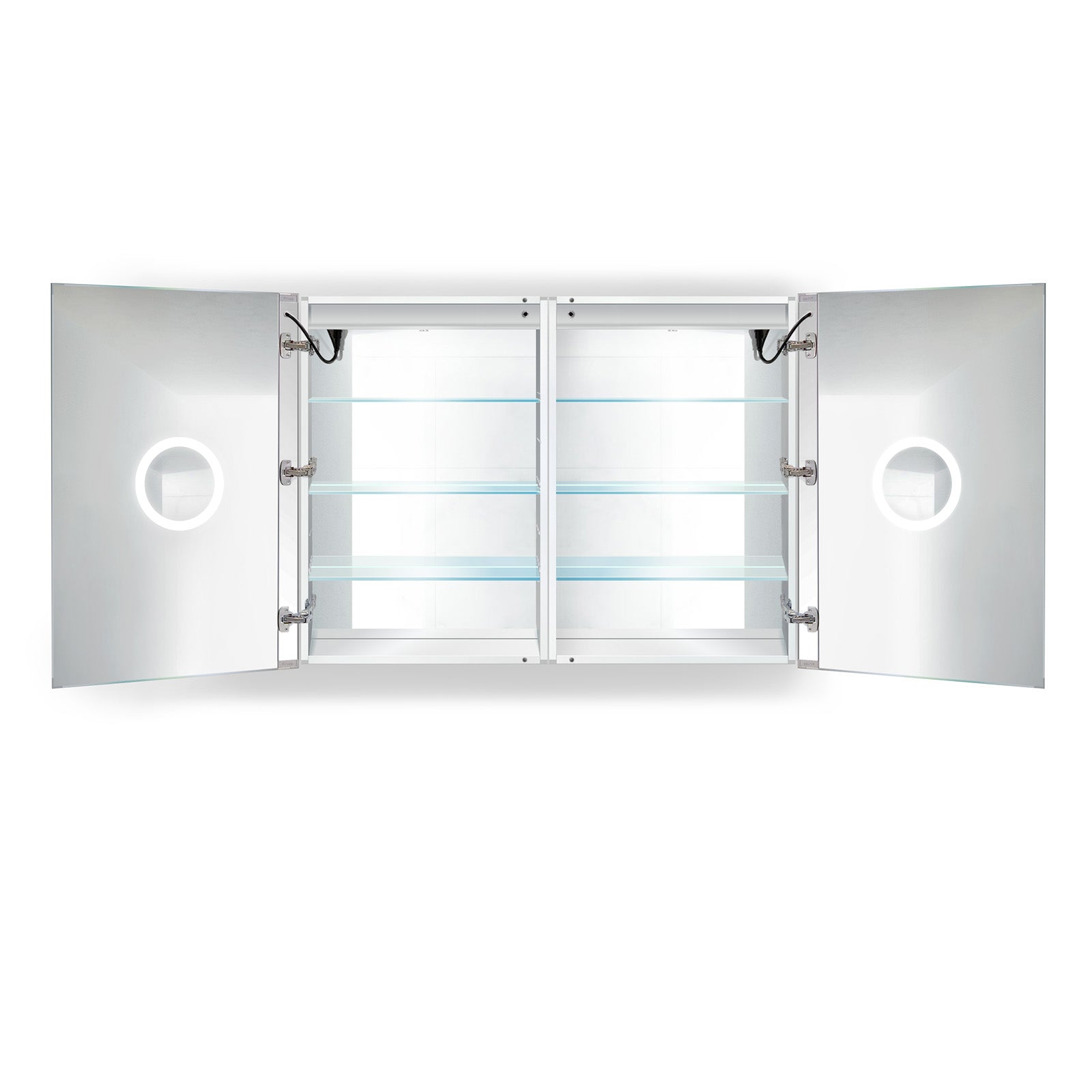 Krugg Svange 4836D 48" X 36" Double LED Medicine Cabinet with Dimmer & Defogger SVANGE4836D