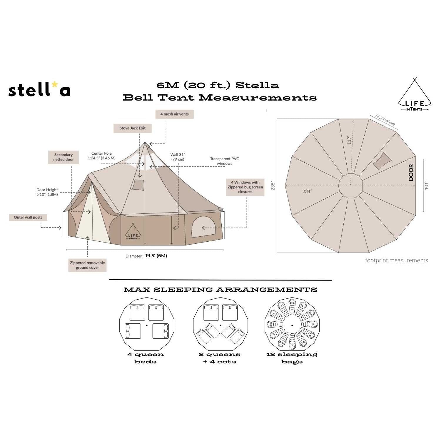 20' (6M) Stella™ Stargazing Tent - Backyard Provider
