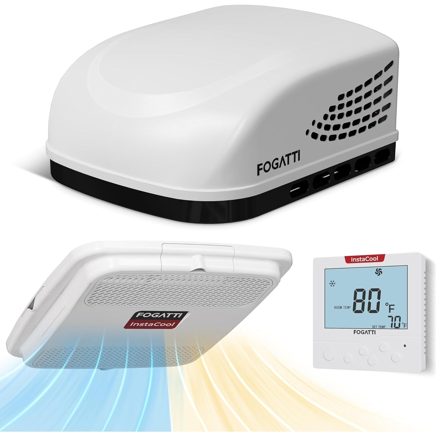 Fogatti InstaCool 150P II RV Rooftop Air Conditioner and Heater 15,000 BTU 115V New - FAA150WD