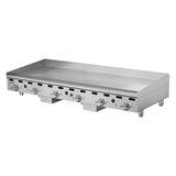 Vulcan 72" Natural Gas Griddle with Snap Action Thermostatic Control - 162,000 BTU - MSA72