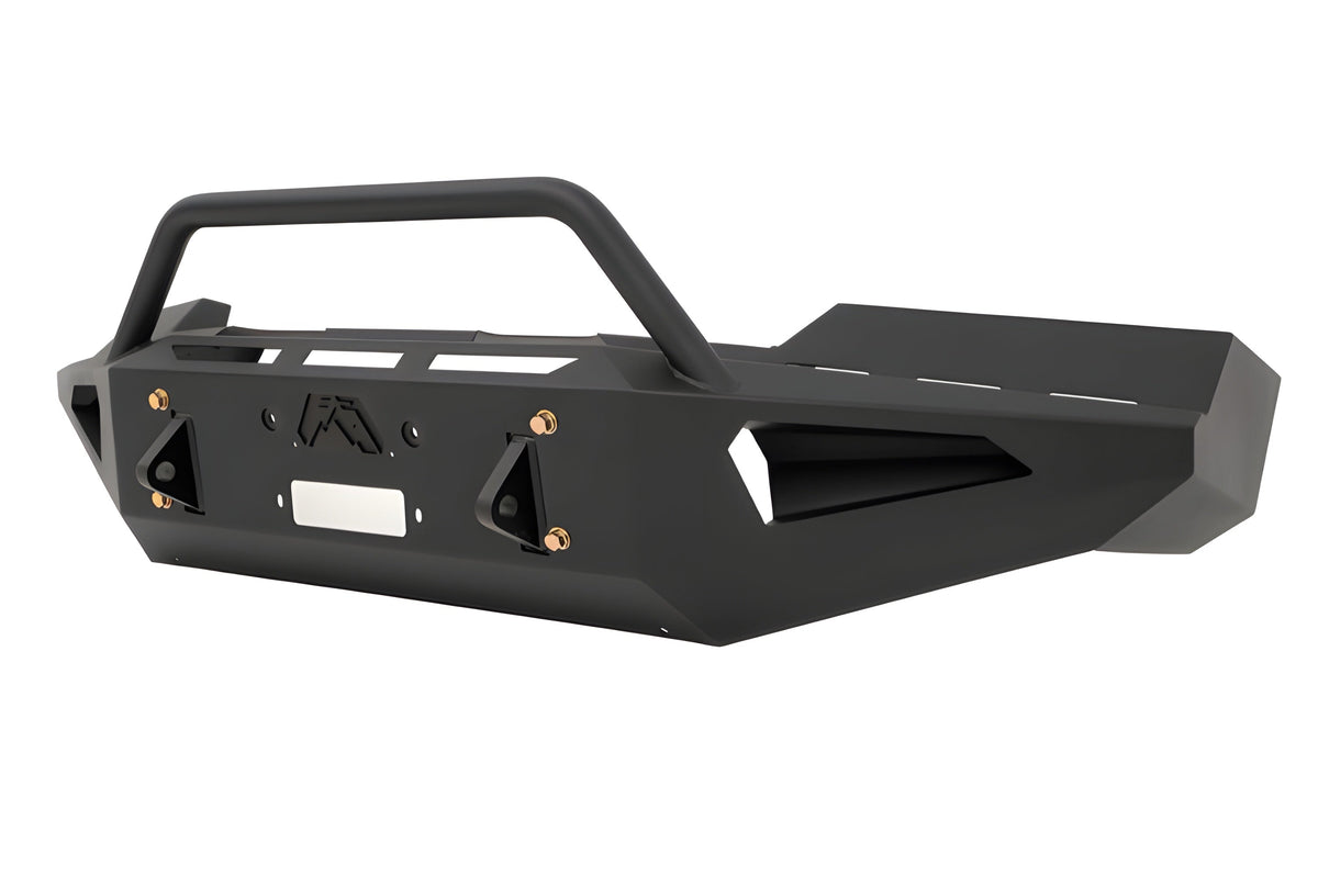 Fab Fours GMC Sierra 2500/3500 HD 2020-2023 Red Steel Front Bumper Winch Ready Pre-Runner Guard - GM20-RS5062-1