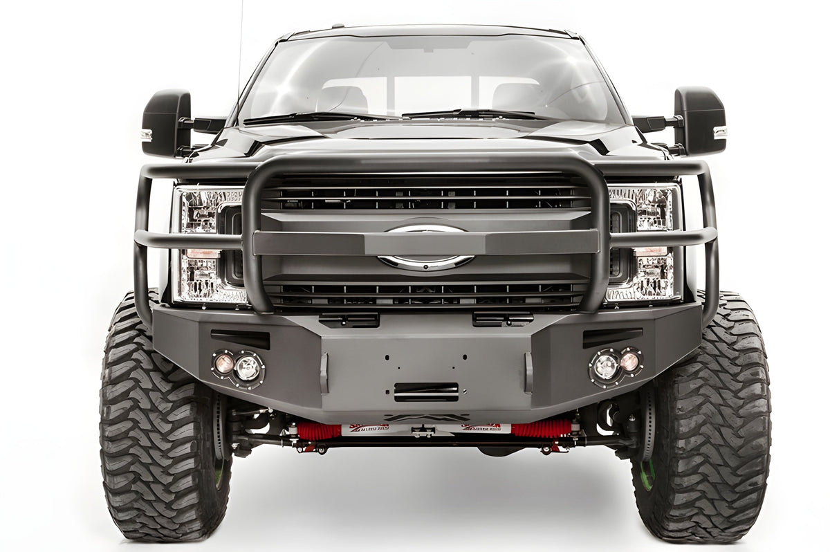 Fab Fours Ford F250/F350 Superduty 2017-2022 Premium Front Bumper Winch Ready with Full Guard - FS17-A4150-1