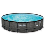 Summer Waves Elite 20ft x 48in Above Ground Frame Swimming Pool Set with Pump - 253757