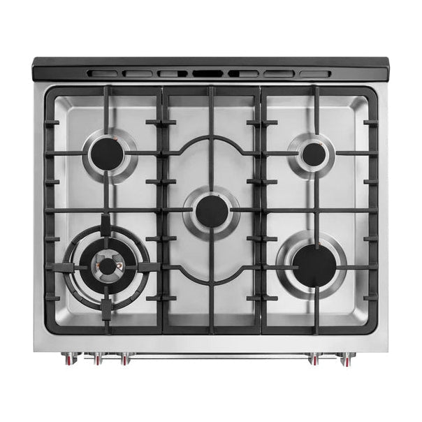 ROBAM 30-Inch 5 Cu. Ft. Oven Freestanding Gas Range, 5 Sealed Brass Burners in Stainless Steel - 7GG10
