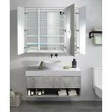 Krugg Svange 4842LRR 48″ X 42″ LED Medicine Cabinet with Dimmer & Defogger SVANGE4842LRR