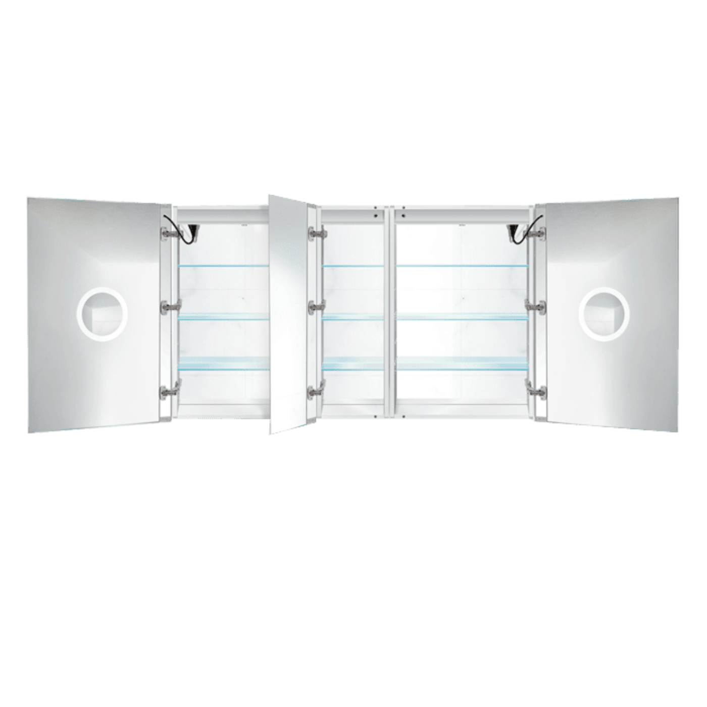 Krugg Svange 6036DLLR 60" X 36" Double LED Medicine Cabinet with Dimmer & Defogger SVANGE6036DLLR - Backyard Provider