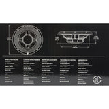 Rockford Fosgate 12" 800W Car Shallow/Slim Audio Subwoofer Sub P3SD212 4 Pack - 193899