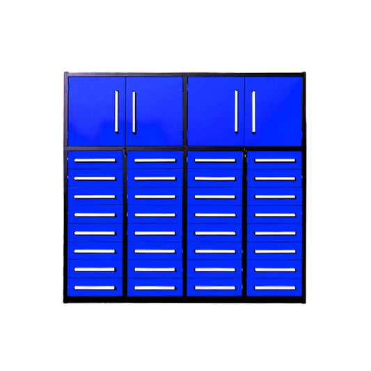 Chery Industrial 7ft Garage Storage Cabinet (32 Drawers & 2 Cabinets) - WW000210