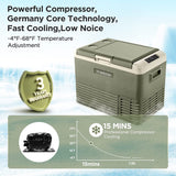 AOBOSI 12 Volt Car Fridge 42Qt/40L Green - CL40-GN-WIFI