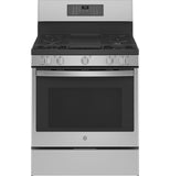 GE APPLIANCES PGB935YPFS GE Profile(TM) Smart 30" Free-Standing Self Clean Gas Fingerprint Resistant Range with No Preheat Air Fry - PGB935YPFS