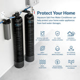 Aquasure Serene Series | 10 GPM Salt-Free Conditioning Bundle with Fortitude Pro Whole House Water Treatment System & Pleated Sediment Pre-Filter - AS-SF10CK