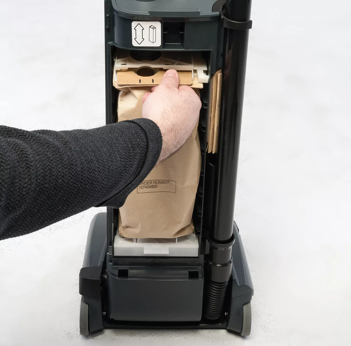 Advance VU500 Upright Vacuum, 11.5"/14.5", HEPA, Bagged, With Tools – 107404753