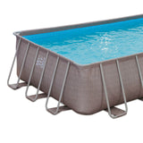 Summer Waves 24ft x 12ft x 52in Rectangle Above Ground Frame Swimming Pool Set - 252707